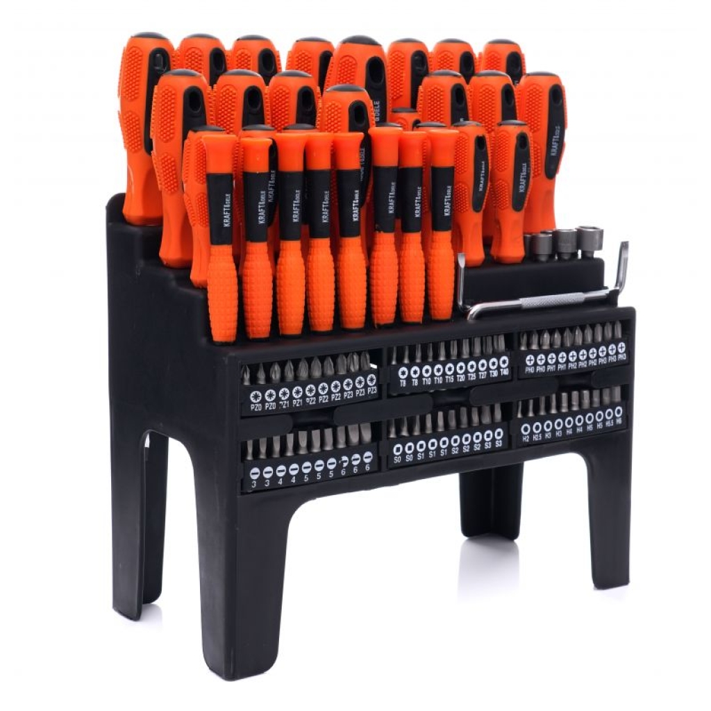 Комплект отвертки и битове 100части Kraft Dele KD10957 1кт.