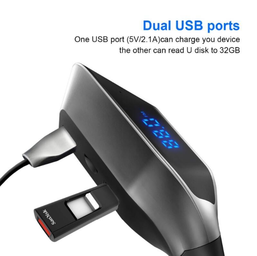 FM Трансмитер V1 Kit Vertex Modulator Charger Wireless USB Stereo MP3 Player Auto adatper Bluetooth 1бр.