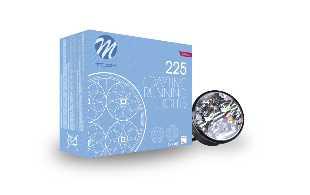 Дневни светлини M-TECH, LDO225, OSRAM LED Opto Semiconductors 1кт.