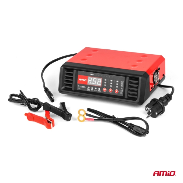 Стационарен цифров токоизправител 10A 6V 12V AMIO-04056 1бр.