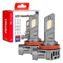X5 Winger Series LED автомобилни крушки H8 H9 H11 6000K Canbus AMIO-03947