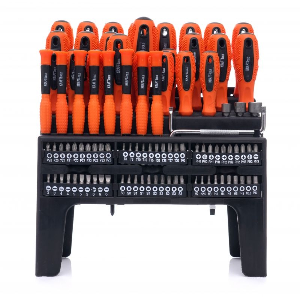 Комплект отвертки и битове 100части Kraft Dele KD10957 1кт.