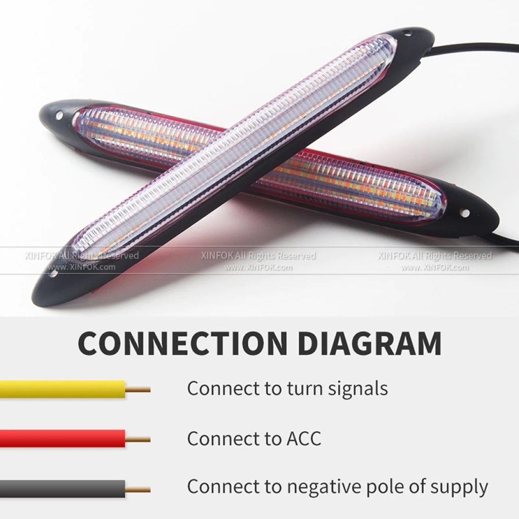 LED Дневни светлини 2бр. DRL с бягащ мигач -23.5см. / А-3574-2 / 63520 Automax 1кт.