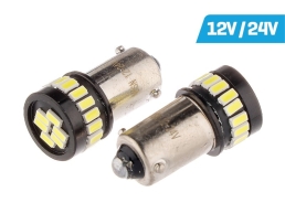 Крушка VISION H6W BAX9s 12/24V 24x 3014 SMD LED, неполярна, Ангелски очи BMW CANBUS, бяла,Carmotion 58315 2 бр. 1кт. Крушка VISION H6W BAX9s 12/24V 24x 3014 SMD LED, неполярна, Ангелски очи BMW CANBUS, бяла,Carmotion 58315 2 бр. 1кт.