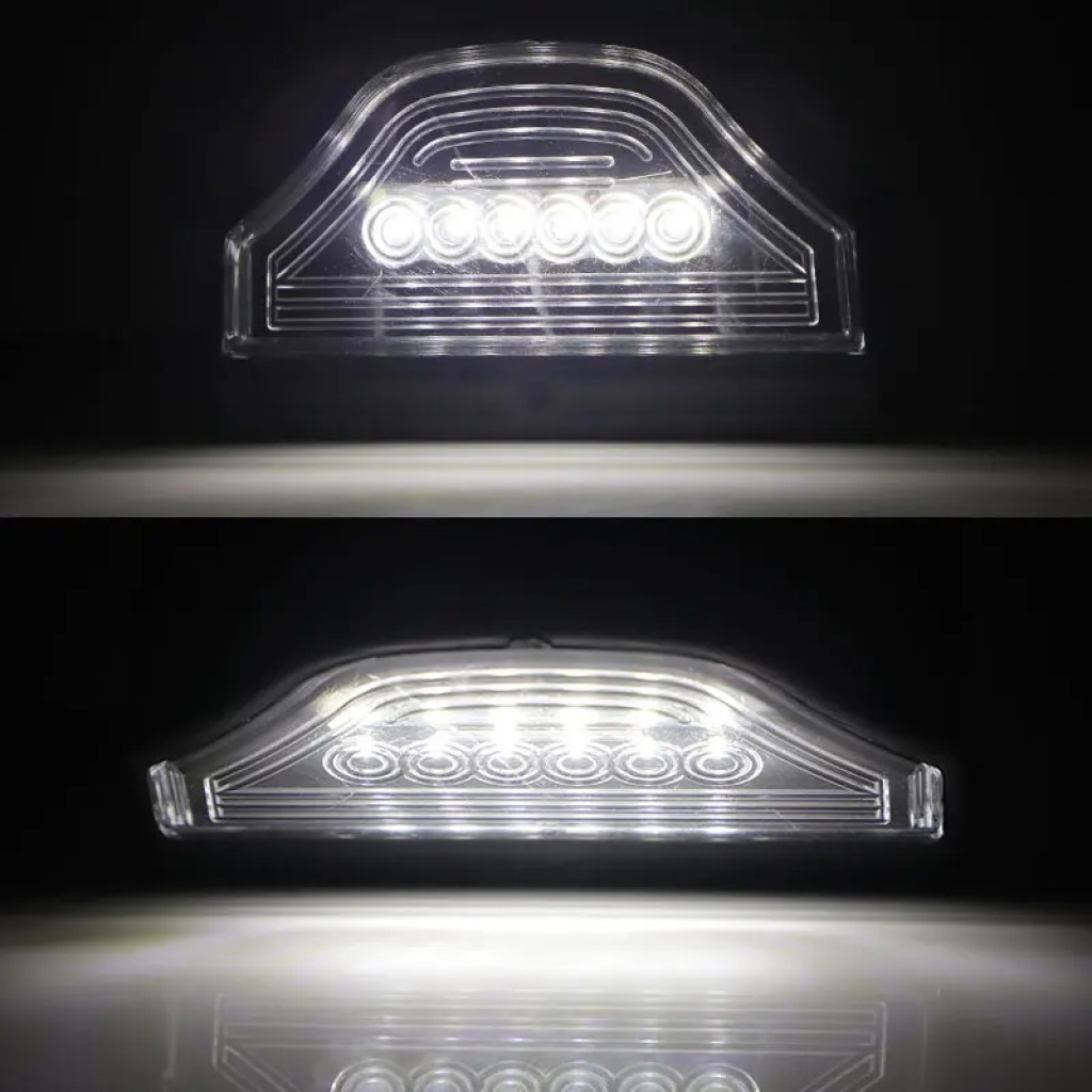LED Лед Диоден Плафон Oсветление за Регистрационен Номер 12V За Ремарке Бус Каравана Платформа Черен 1брой МАР040