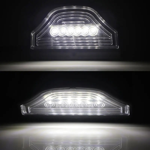 LED Лед Диоден Плафон Oсветление за Регистрационен Номер 12V За Ремарке Бус Каравана Платформа Черен 1брой МАР040