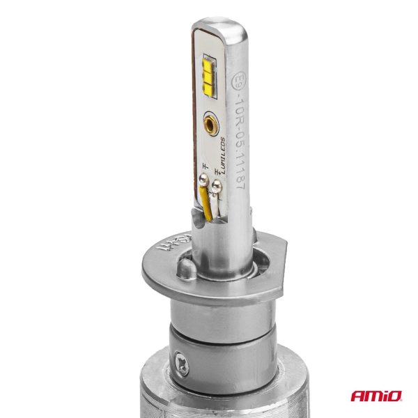 Комплект LED Крушки Amio за фар AMIO RS H1 - 50W 7000 Lm + 200% по-ярка светлина01081/71770 1кт.