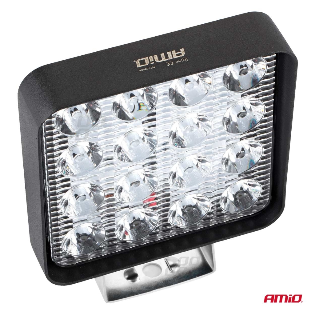 Работна лампа халоген LED прожектор AWL10 16LED 12V 24V 1 брой AMIO-02424