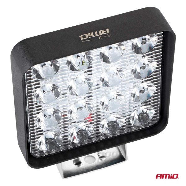 Работна лампа халоген LED прожектор AWL10 16LED 12V 24V 1 брой AMIO-02424
