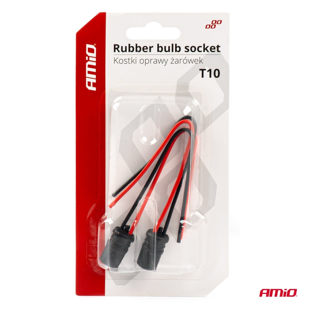Фасунга за крушка T10 2 броя AMIO-03048 1кт.