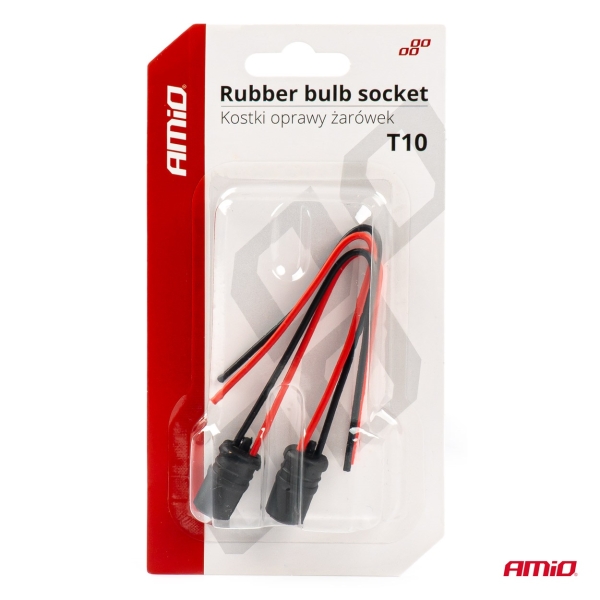 Фасунга за крушка T10 2 броя AMIO-03048 1кт.