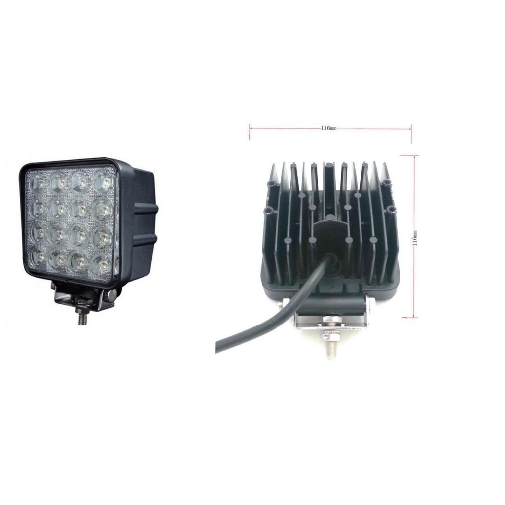 Халоген 48W 16 LED Работна Лампа Насочена Spot Светлина 10-30V за Ролбар АТВ, Джип HAL144 1бр.
