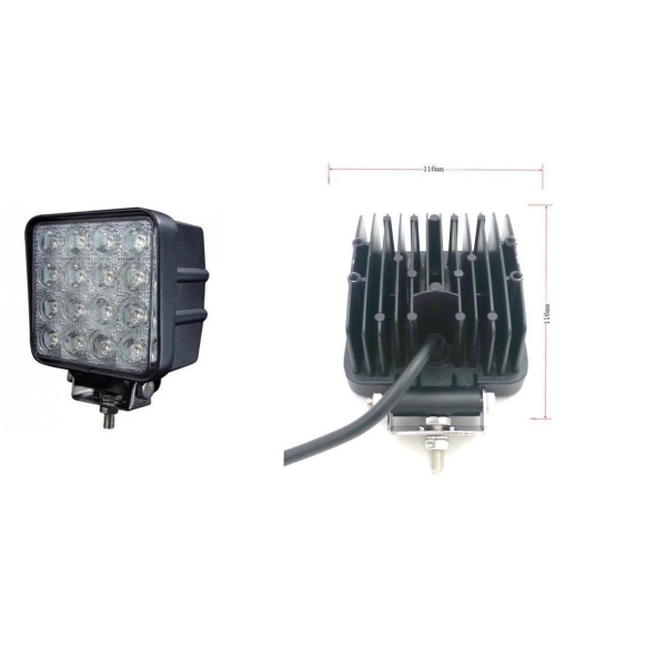 Халоген 48W 16 LED Работна Лампа Насочена Spot Светлина 10-30V за Ролбар АТВ, Джип HAL144 1бр.