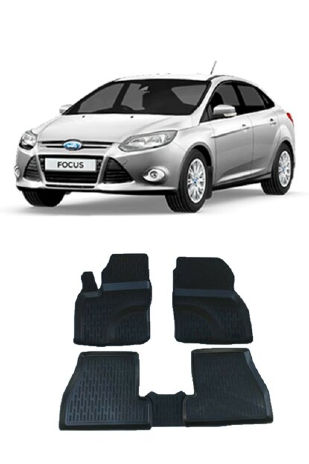 Стелки гумени комплект Autoexpress Perflex X MAT Ford Fokus II 2005-2011г 1кт.