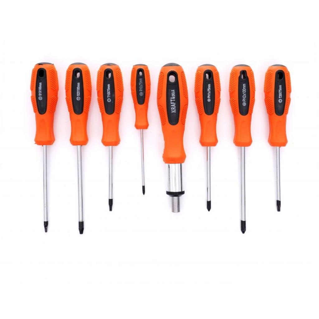 Комплект отвертки и битове 100части Kraft Dele KD10957 1кт.