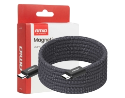 Магнитен USB кабел USB-C – USB-C 60W 200 см AMIO-04841 Магнитен USB кабел USB-C – USB-C 60W 200 см AMIO-04841