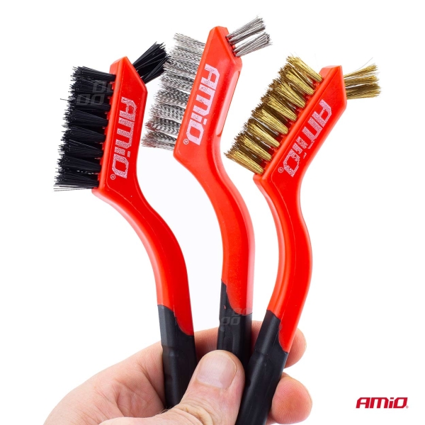 Комплект телени четки Amio 3броя 02827 1кт.