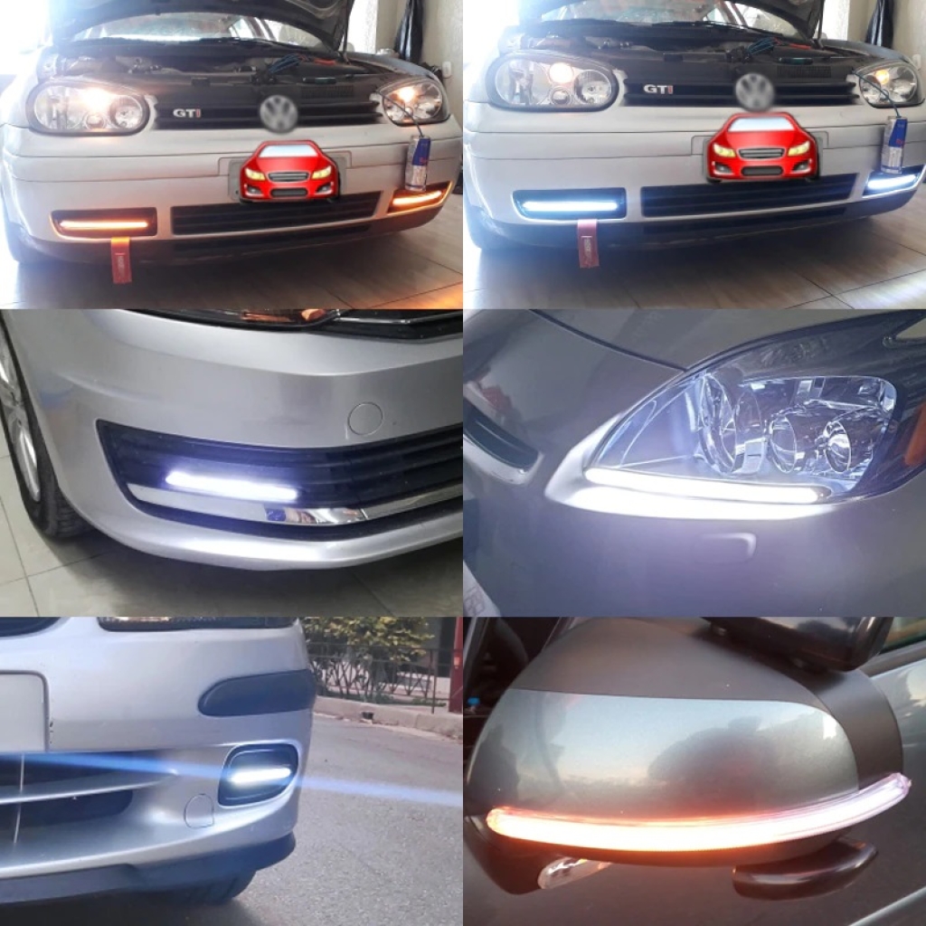 LED Дневни светлини 2бр. DRL с бягащ мигач -23.5см. / А-3574-2 / 63520 Automax 1кт.