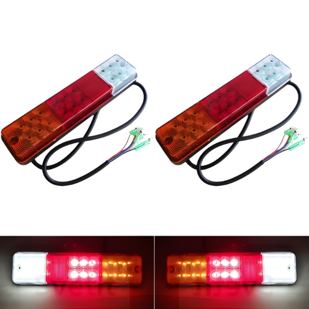 Комплект 12V LED Стопове Interlook задни светлини за ремаркета, полуремаркета, селскостопанска техника E4 53363 1кт.