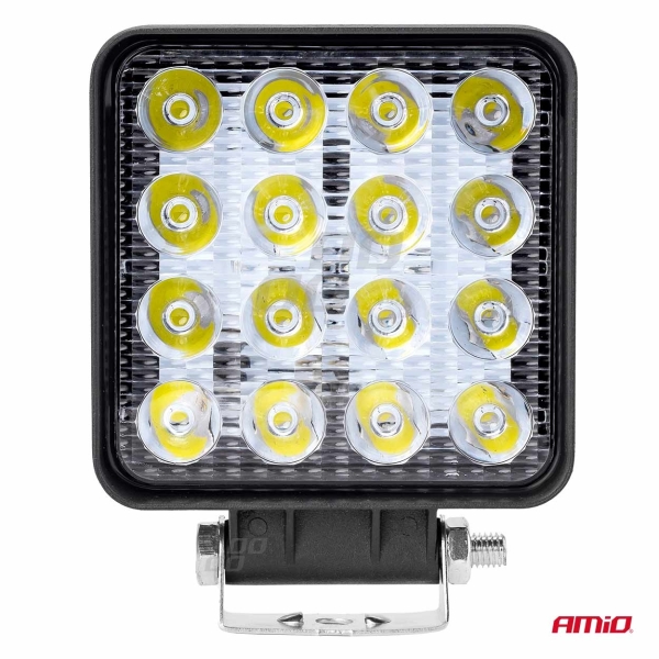 Работна лампа халоген LED прожектор AWL10 16LED 12V 24V 1 брой AMIO-02424