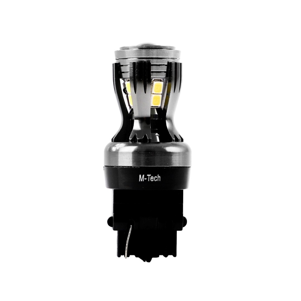 Крушка диодна M-Tech P27 LB824W-01B - 3156, 12-24V 14x2835SMD, Canbus, Бял 1брой 1бр.