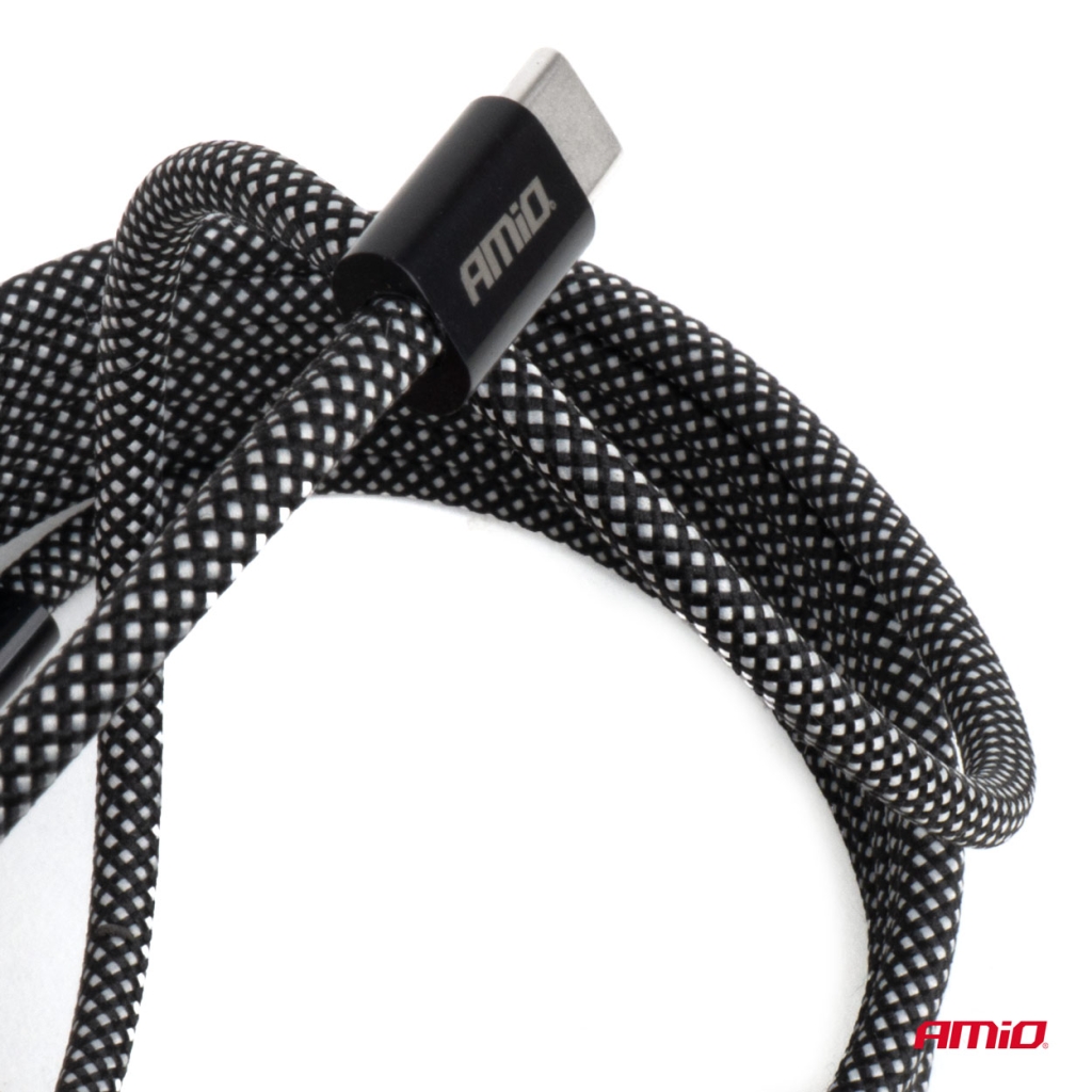 Магнитен USB кабел USB-C – USB-C 60W 200 см AMIO-04841