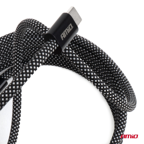 Магнитен USB кабел USB-C – USB-C 60W 200 см AMIO-04841