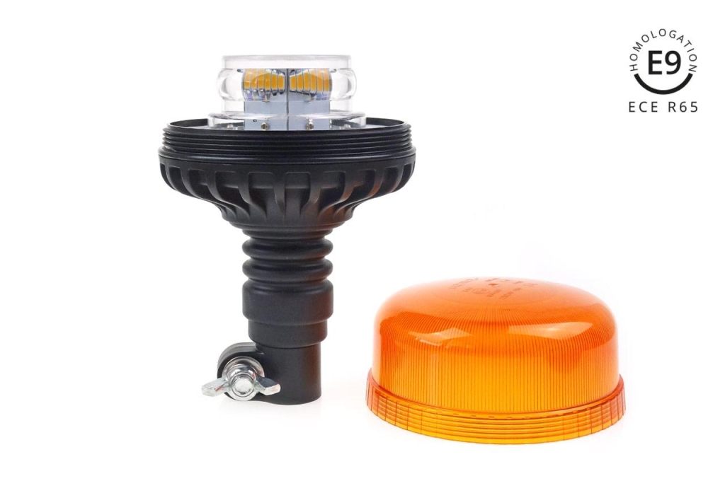 Аварийна предупредителна лампа Amio W03P скоба R65 R10 36LED 12 / 24V IP56 02293 1бр.