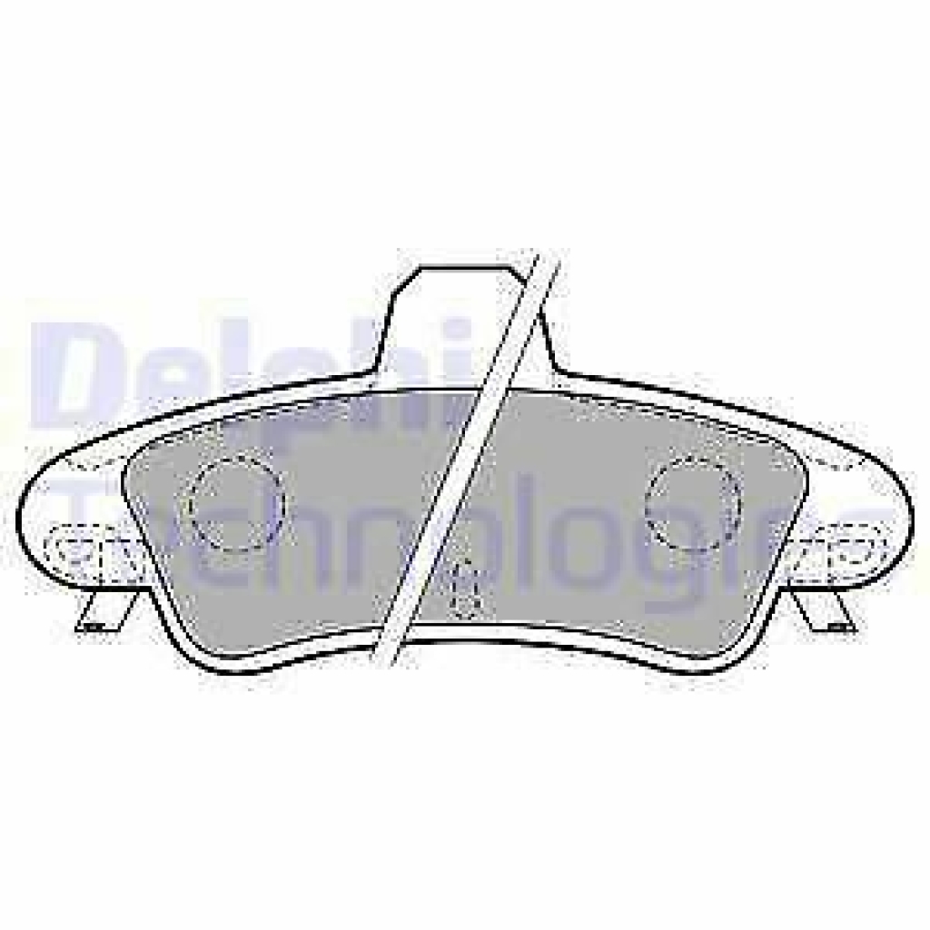 Комплект задни спирачни накладки DELPHI LP1725, за Ford Puma Mondeo, OE 1129985 1кт.
