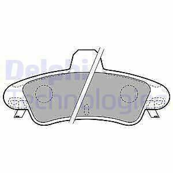 Комплект задни спирачни накладки DELPHI LP1725, за Ford Puma Mondeo, OE 1129985 1кт.