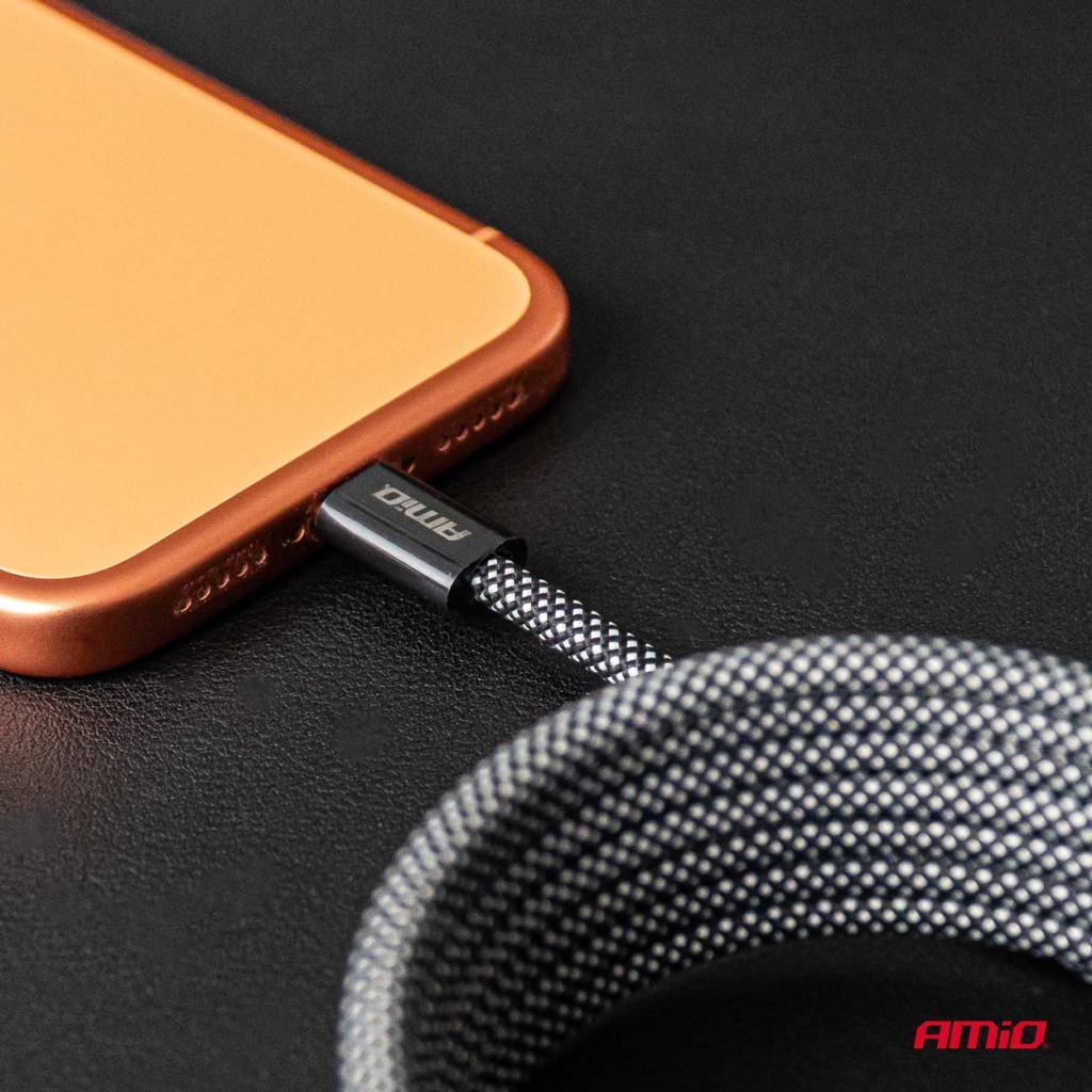 Магнитен USB кабел USB-C – USB-C 60W 200 см AMIO-04841