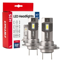LED автомобилни крушки серия H25 CANBUS H7 H18 12V 30W 2 броя AMIO-04712