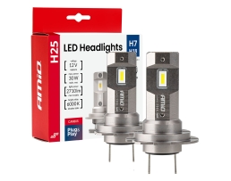 LED автомобилни крушки серия H25 CANBUS H7 H18 12V 30W 2 броя AMIO-04712 LED автомобилни крушки серия H25 CANBUS H7 H18 12V 30W 2 броя AMIO-04712