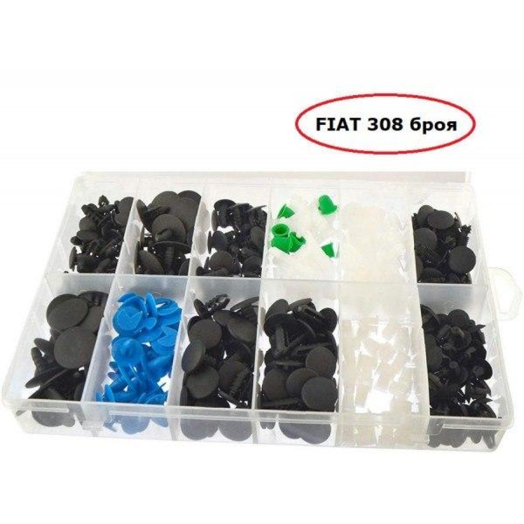 Крепежни елементи и щипки за Fiat W143, 308-бр Automax 308бр.