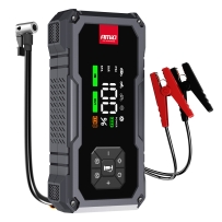 Стартерно у-во 4-в-1 , бустер, външна батерия, компресор, LED фенерче, 12V 7.2Ah 600A PRO AMIO-04674 2бр.