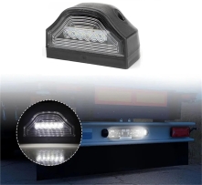 LED Лед Диоден Плафон Oсветление за Регистрационен Номер 12V За Ремарке Бус Каравана Платформа Черен 1брой МАР040