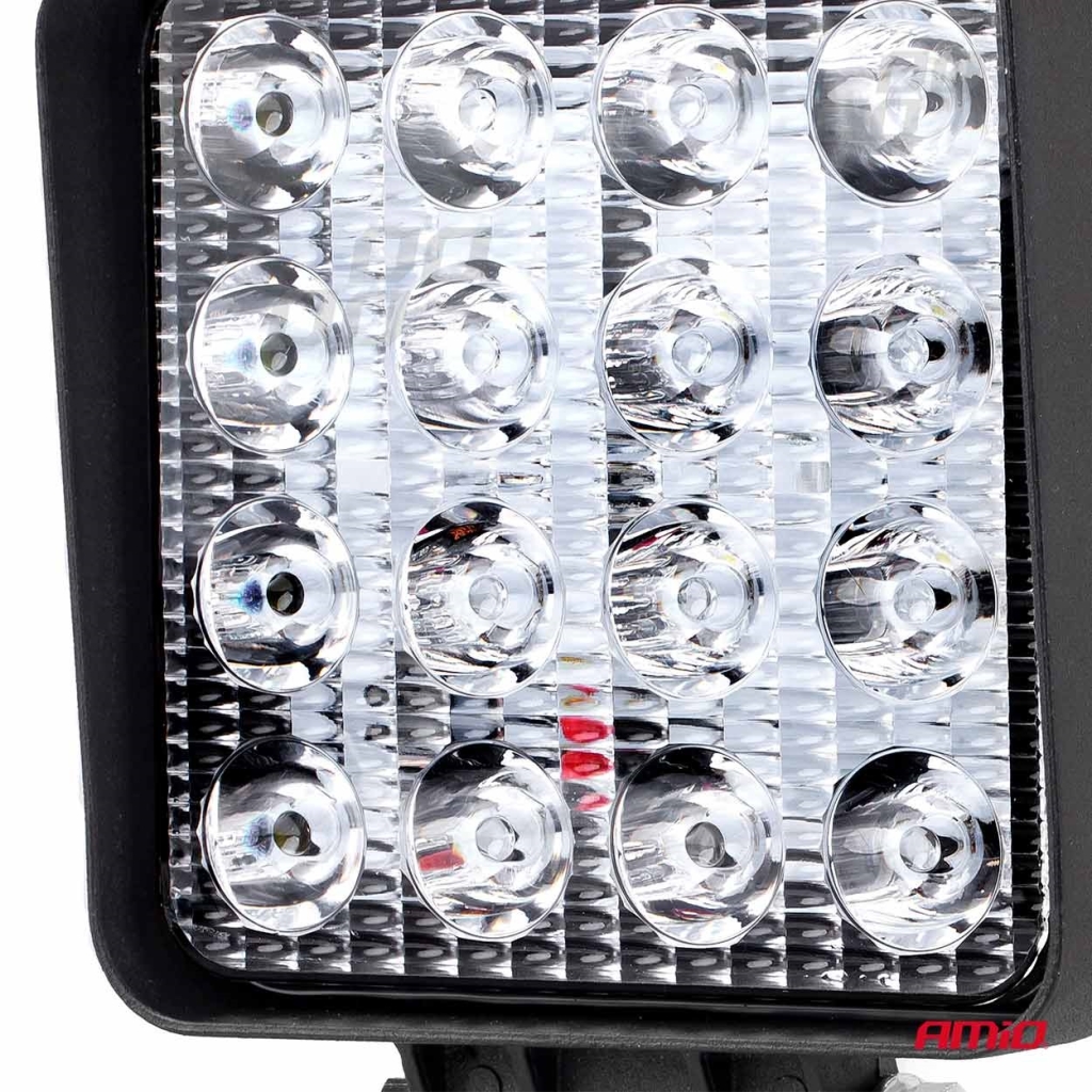 Работна лампа халоген LED прожектор AWL10 16LED 12V 24V 1 брой AMIO-02424