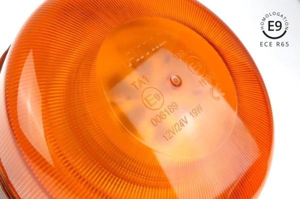 Аварийна предупредителна лампа Amio W03P скоба R65 R10 36LED 12 / 24V IP56 02293 1бр.