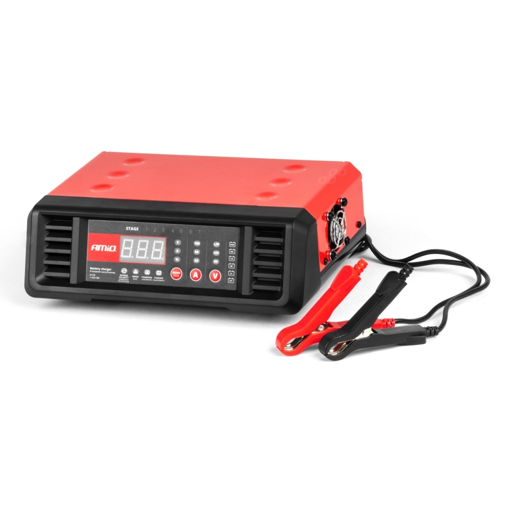 Стационарен цифров токоизправител 10A 6V 12V AMIO-04056 1бр.