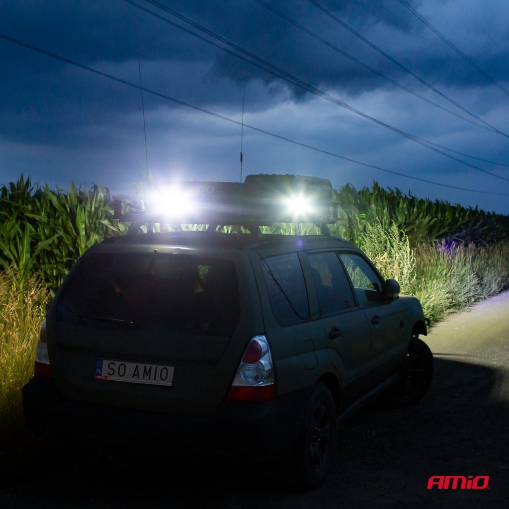Работна лампа халоген LED прожектор AWL10 16LED 12V 24V 1 брой AMIO-02424