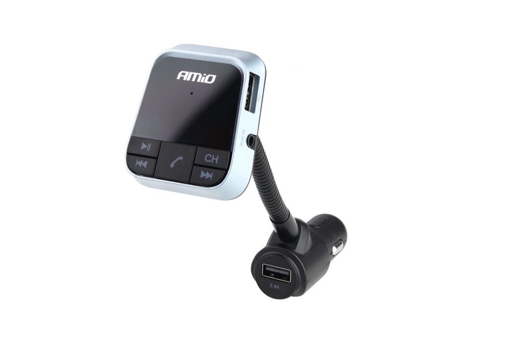 FM Трансмитер Amio, ВТ-03 AMIO ,Функция 2.4A зарядно устройство 02250 1бр.