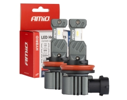 LED крушки за кола HYBRID серия H8 H9 H11 H16 6000K Canbus 60W 2 броя AMIO-04116 LED крушки за кола HYBRID серия H8 H9 H11 H16 6000K Canbus 60W 2 броя AMIO-04116