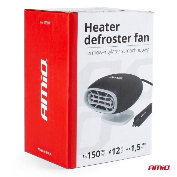 Термовентилатор парно за кола Amio -12V 150W 02900 1бр.