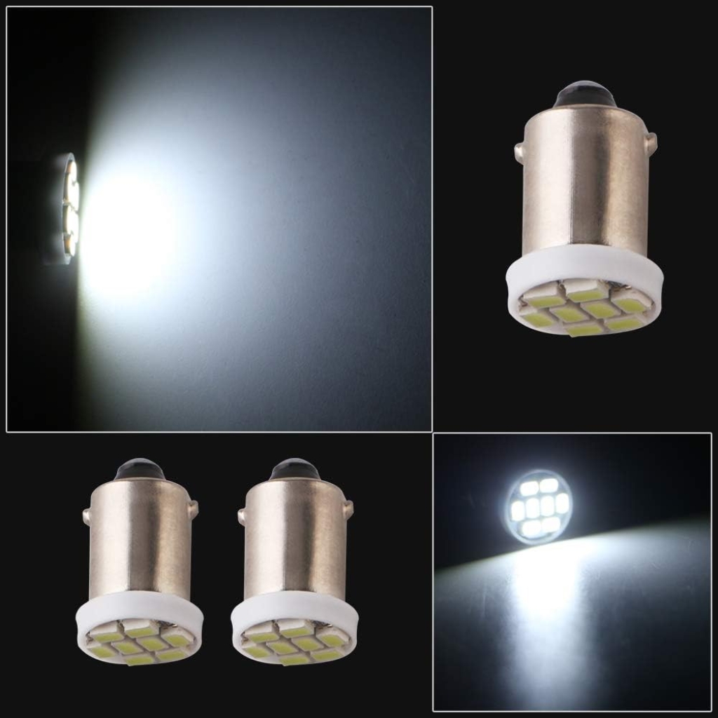 Комплект LED диодни габаритни крушки 2броя BA9S T4W Flyseen FLS6356 1кт.