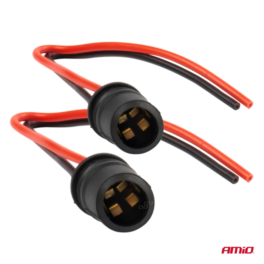 Фасунга за крушка T10 2 броя AMIO-03048 1кт.